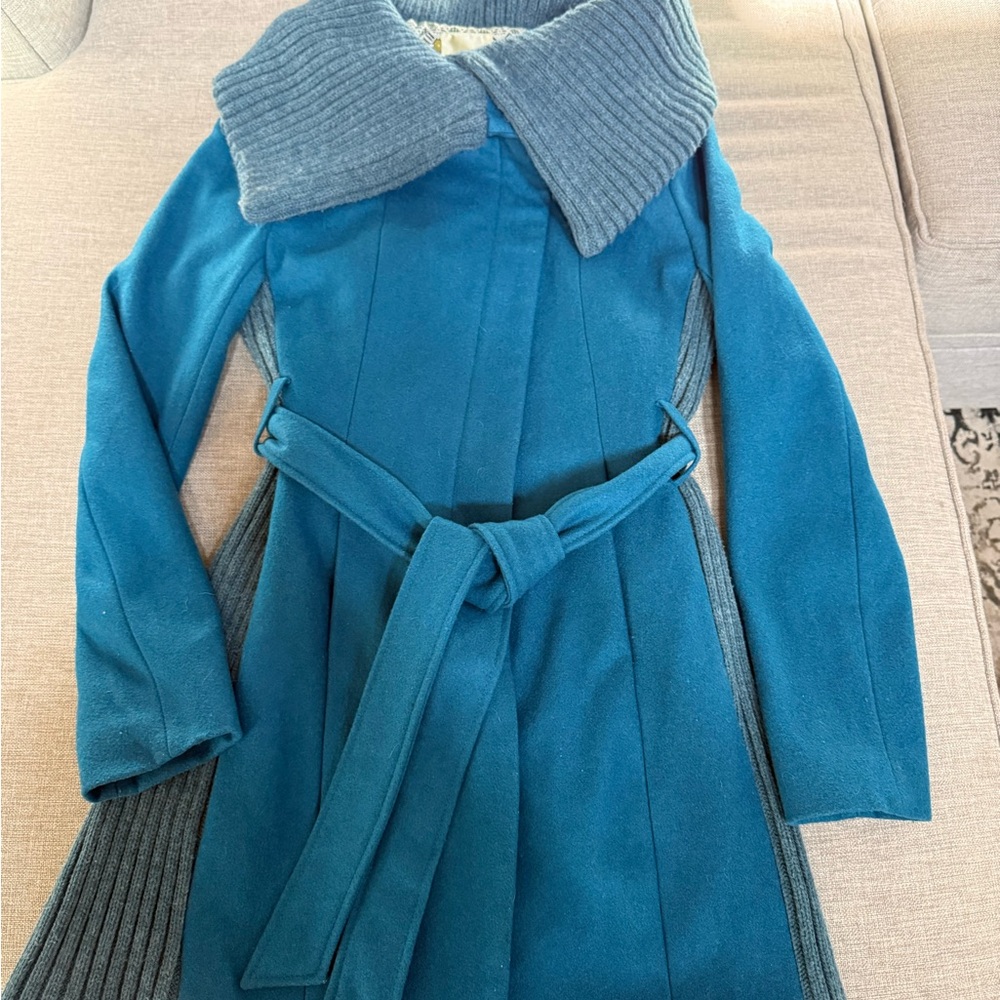 Anthropologie Teal womens Coat size 2